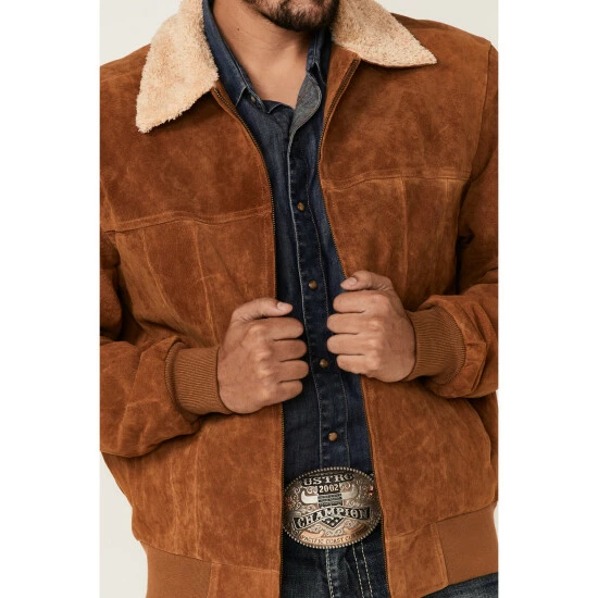 Top 10 ๐ Scully Men's Brown Sherpa Collar Bomber Jacket ๐ฅ - Image 3