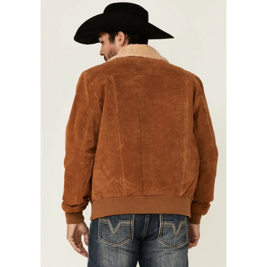 Top 10 ๐ Scully Men's Brown Sherpa Collar Bomber Jacket ๐ฅ - Image 4