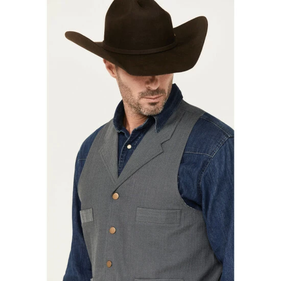 Cheapest โค๏ธ Scully Men's Ranchwear Vest Charcoal ๐ - Image 2
