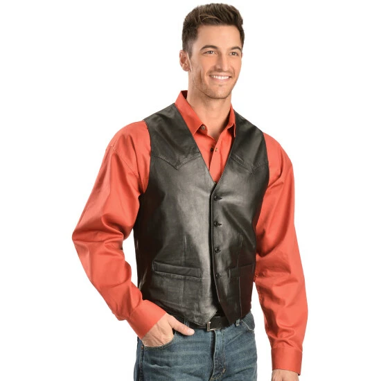 Best reviews of โค๏ธ Scully Lamb Leather Vest - Big For Men Black ๐คฉ - Image 2