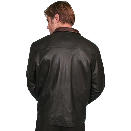 Discount ๐ฅฐ Scully Premium Lambskin Zip Front Jacket For Men Dark Brown โญ - Image 2
