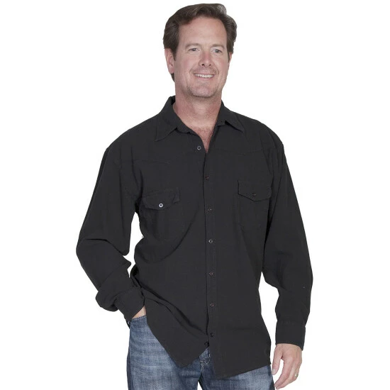 Budget ❤️ Scully Cantina Western Yoke 👚 Shirt For Men Cayenne 🌟 - Image 2