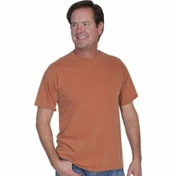 Best deal 🔥 Scully Men's Red Basic Crew Neck T-Shirt 😀