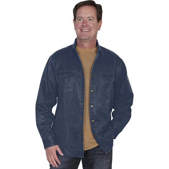 Outlet โ Scully Men's Moleskin Overshirt Brown ๐