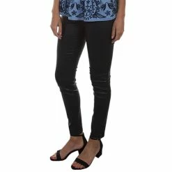 Coupon ⭐ Honey Creek By Scully 👩 Women's Black Leggings With Back Pocket 🔥