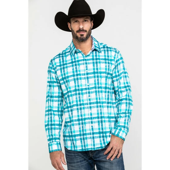 Top 10 ๐ Scully Signature Soft Series Men's Green Large Plaid Long Sleeve Western ๐ Shirt ๐ฏ - Image 5