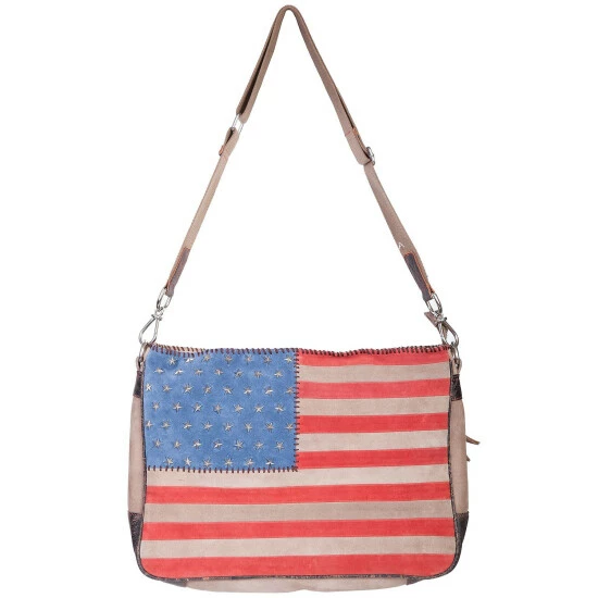 Best Pirce โค๏ธ Scully ๐ฉ Women's Studded Patriotic Crossbody Bag ๐