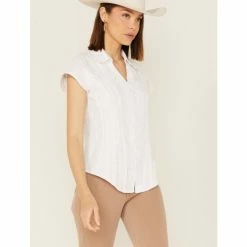 Outlet 👏 Scully Cap Sleeve Peruvian Cotton Top For 👩 Women Dark Blue ⭐