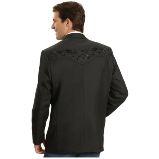 Best deal ๐ฏ Scully Men's Floral Yoke Blazer - Tall Sizes (40T - 48T) Black ๐ - Image 3