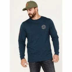 Best reviews of ✔️ Brixton Men's Crest Circle Logo Graphic Long Sleeve T-Shirt Navy ⭐
