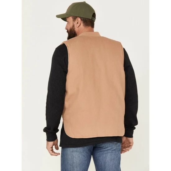 Coupon ๐ฅ Brixton Men's Abraham Reversible Vest Beige/khaki ๐ฏ - Image 4