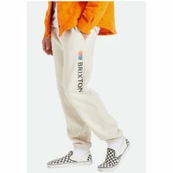 Outlet ❤️ Brixton Men's Alton Line Fleece Jogger Beige/khaki 👍
