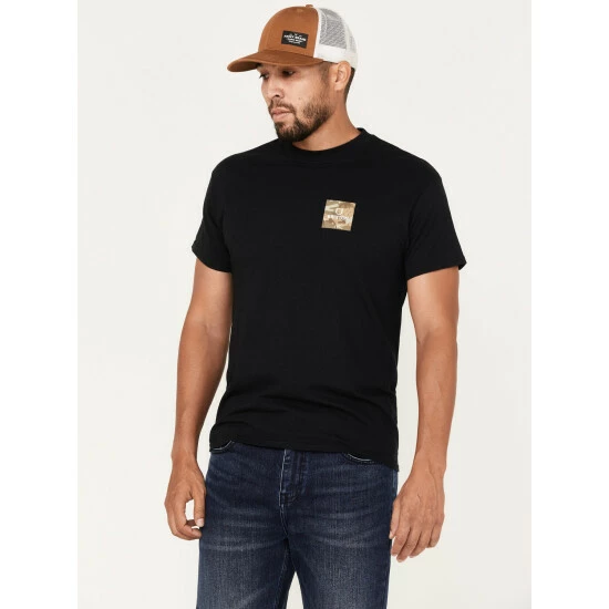 Flash Sale ๐ Brixton Men's Alpha Square Camo Logo Graphic T-Shirt Black ๐