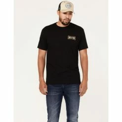 Buy 🥰 Brixton Men's Truss Logo Graphic T-Shirt Black ✔️