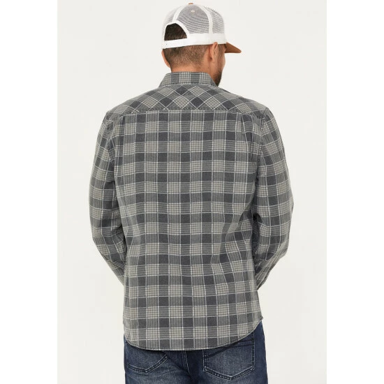 Cheap ๐งจ Brixton Men's Bowery โ๏ธ Summer Weight Long Sleeve Button-Down ๐ Shirt Black ๐ฅ - Image 4