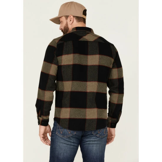 Top 10 ๐งจ Brixton Men's Bowery Large Plaid Button-Down Western Flannel ๐ Shirt Heather Grey โ๏ธ - Image 4