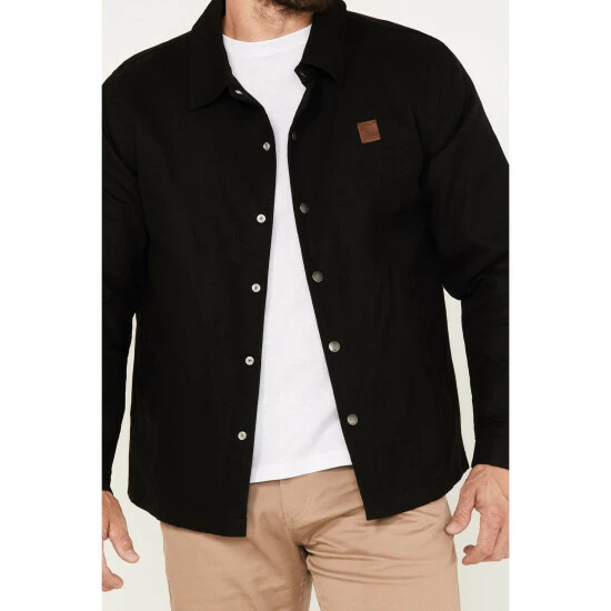 Coupon ๐ Brixton Men's Beta Coaches Solid Print Wind And Water Repellent Jacket Black ๐ - Image 3