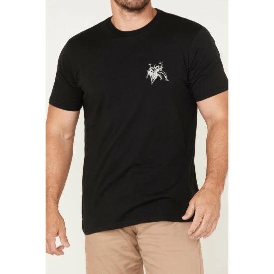Brand new 😀 Brixton Men's West Graphic Short Sleeve Tailored T-Shirt Black 🎉 - Image 2