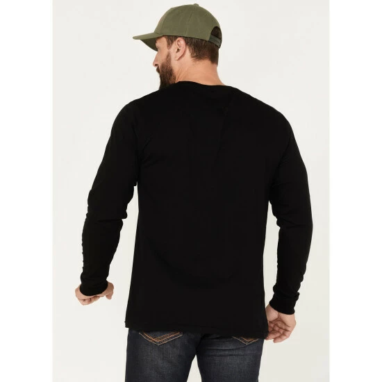 New ๐ Brixton Men's Beta II Long Sleeve Standard T-Shirt Black ๐ - Image 4