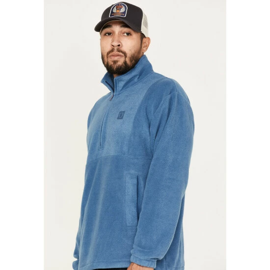 Flash Sale 👏 Brixton Men's Half-Zip Fleece Pullover Blue 🤩 - Image 2