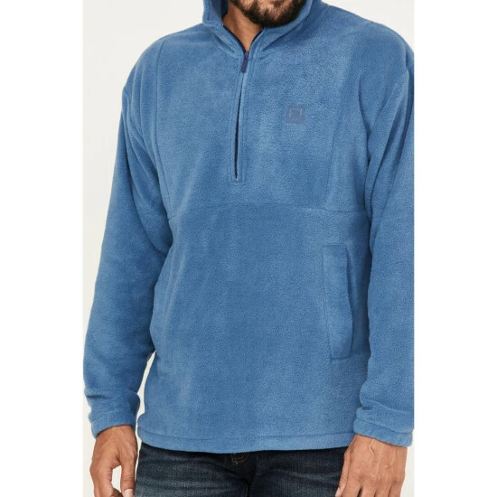 Flash Sale 👏 Brixton Men's Half-Zip Fleece Pullover Blue 🤩 - Image 3