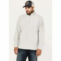Best Pirce 😀 Brixton Men's Half-Zip Fleece Pullover Beige/khaki ⌛