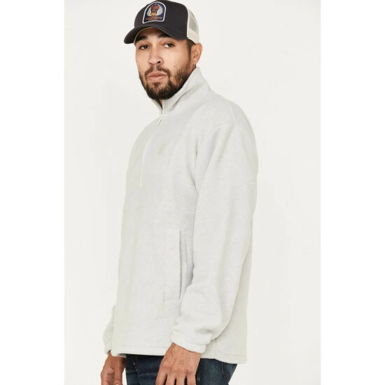 Best Pirce ๐ Brixton Men's Half-Zip Fleece Pullover Beige/khaki โ - Image 2