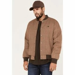 Wholesale 😉 Brixton Men's Dillinger Bomber Jacket Tan ❤️