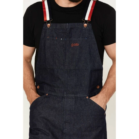 Deals ๐ Brixton X Willie Nelson Men's Denim Overalls Indigo โจ - Image 3