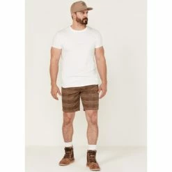 Best reviews of ⌛ Brixton Men's Choice Stretch Twill Chino Shorts Brown 😍