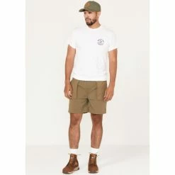 Buy 👍 Brixton Men's Jupiter Service X Military Shorts Olive 🧨