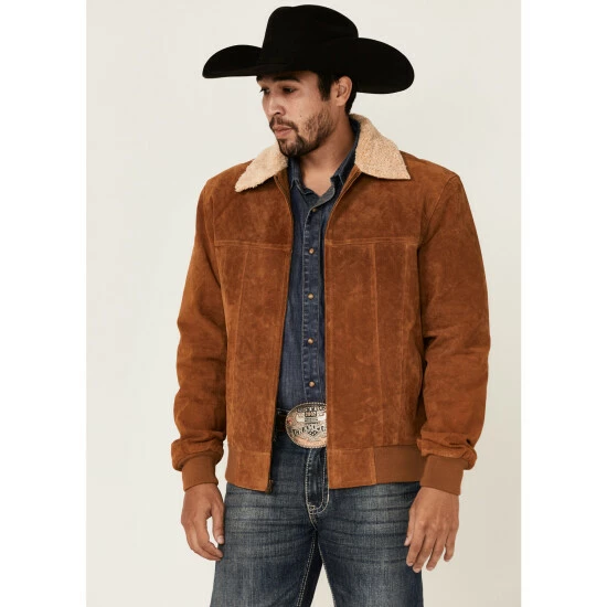 Top 10 ๐ Scully Men's Brown Sherpa Collar Bomber Jacket ๐ฅ